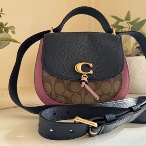 Coach Black and Pink Crossbody Bag